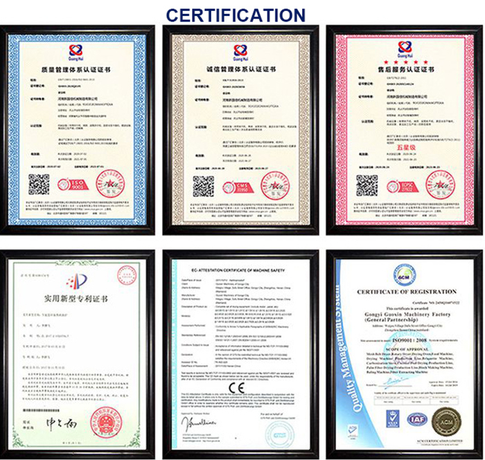 certification of Domestic Garbage Baler