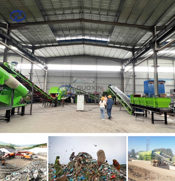 working site of Construction Waste Air Separator